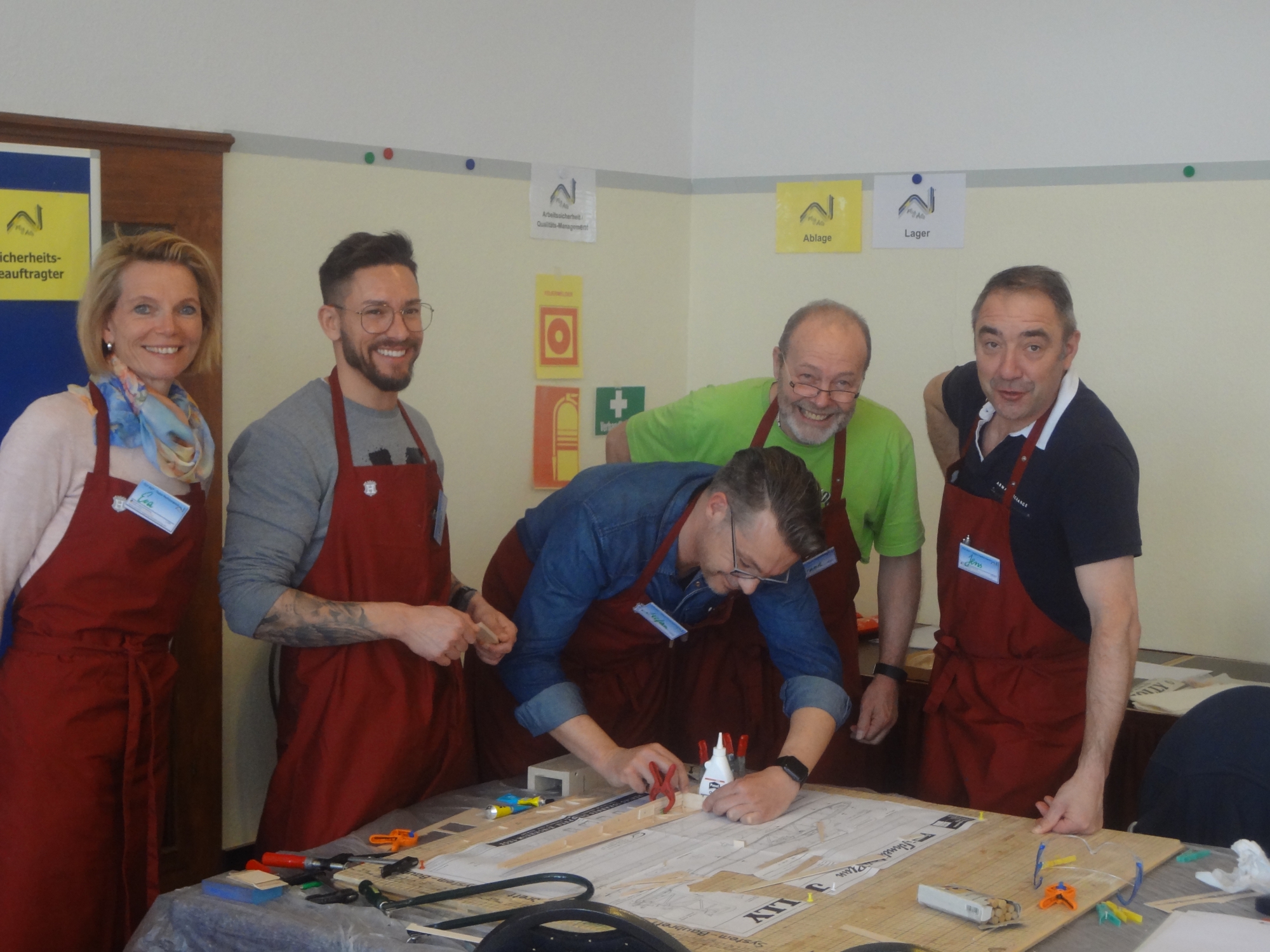 FLY AG Project: Projektteam bei der Simulation